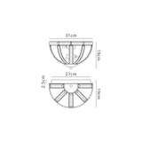 Ellison Wall Light, 2 Light E14, Polished Nickel
