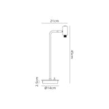 Lathen Polished Chrome 1 Light G9 Reader Table Lamp, Suitable For A Vast Selection Of Glass Shades (Up To 200g)