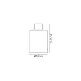 Rowell Table Lamp (FRAME ONLY), 1 x E27, Satin Nickel/Clear PVC Cable