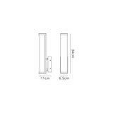 Wallace Wall Lamp Small, 1 x 9W LED, 4000K, 621lm, IP44,Sand Black, 3yrs Warranty