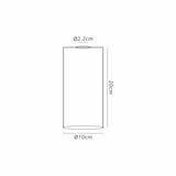 Lathen 100x200mm Tall Cylinder (A) Opal Glass Shade