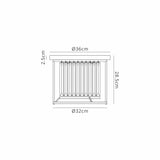 Buckley Ceiling, 3 x E27, Satin Black / Clear