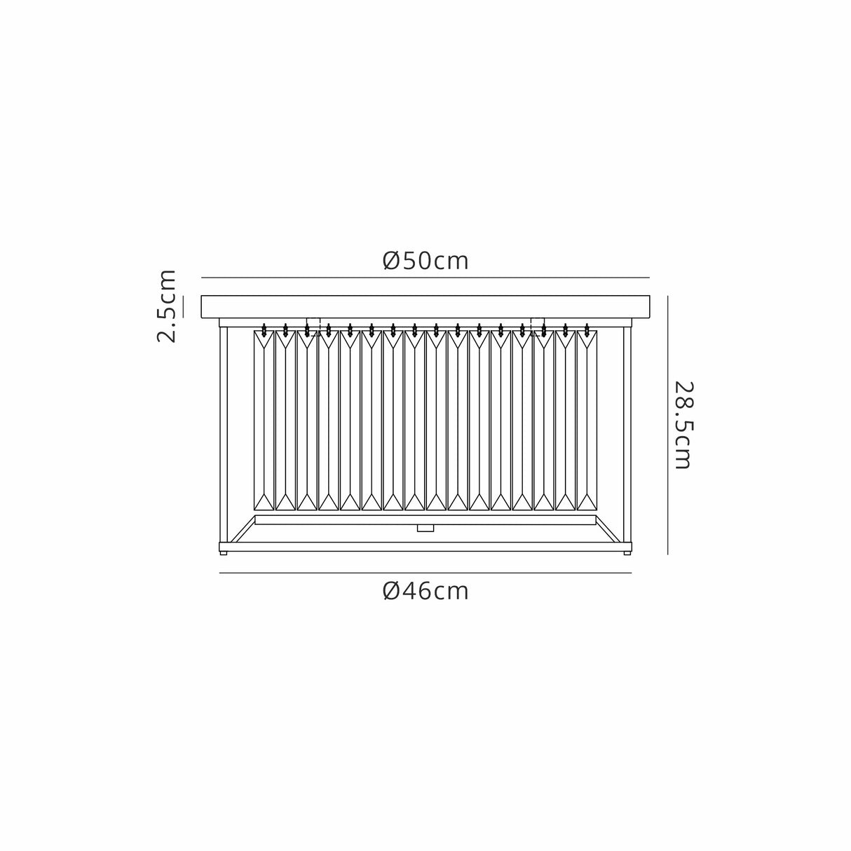 Buckley Ceiling, 4 x E27, Polished Nickel / Clear