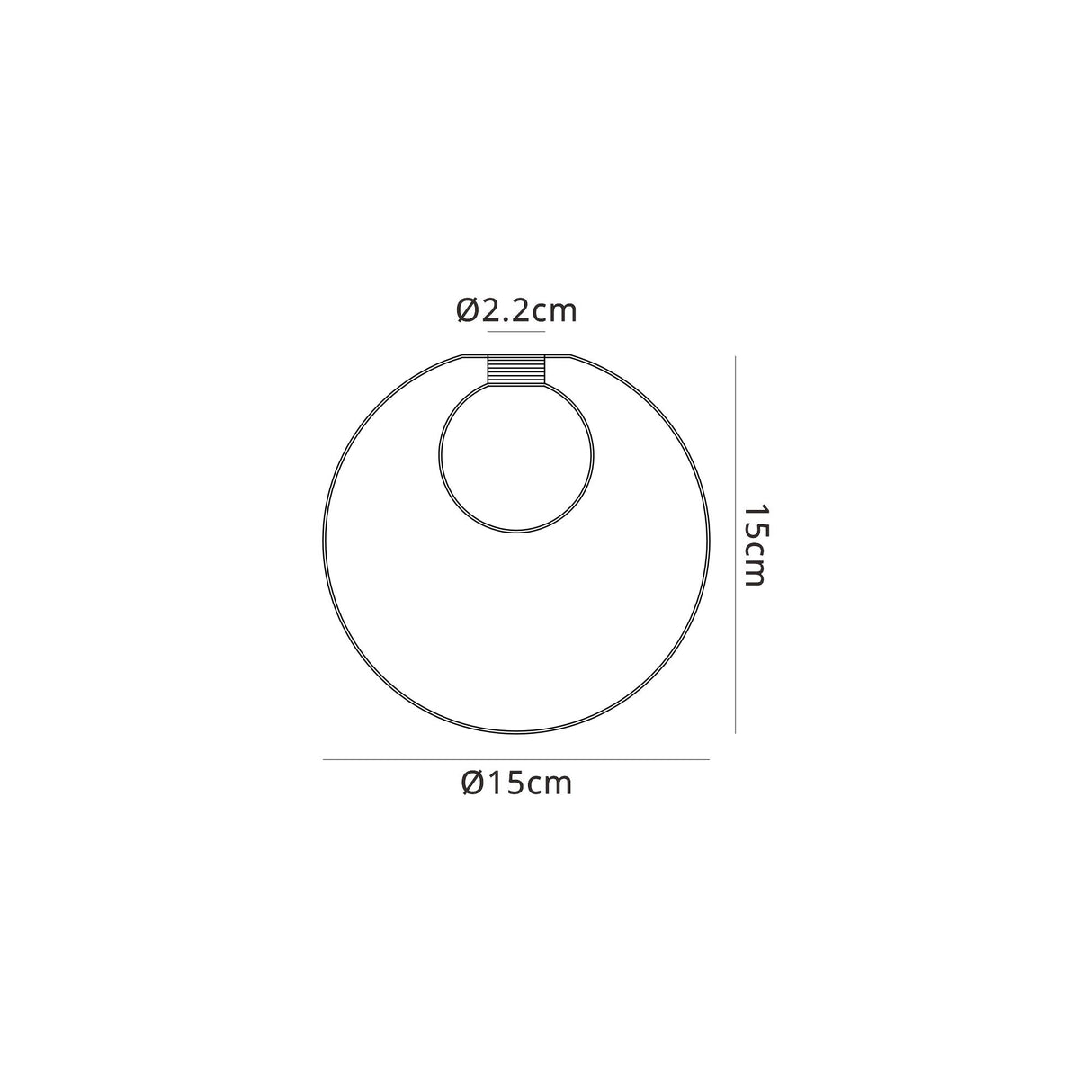 Lathen 150mm Round Gold With Inner Frosted Globe (G) Glass Shade