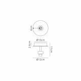 Lathen Satin Black 1 Light G9 Universal Flush Light, Suitable For A Vast Selection Of Glass Shades