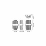 Melville 4 Light G9, Wall Light, Satin Black / Clear