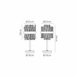 Melville 6 Light G9, Table Lamp, Polished Nickel / Clear