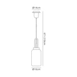 Allardyce 1 Light Pendant E27 With 16cm Cylinder Glass, Brass Gold/Matt Black/Clear
