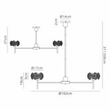 Byrne 12 Light G9 Telescopic Light With Polished Chrome And Crystal Shade