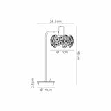 Byrne 1 Light G9 Reader Table Lamp And Crystal Shade, Polished Chrome
