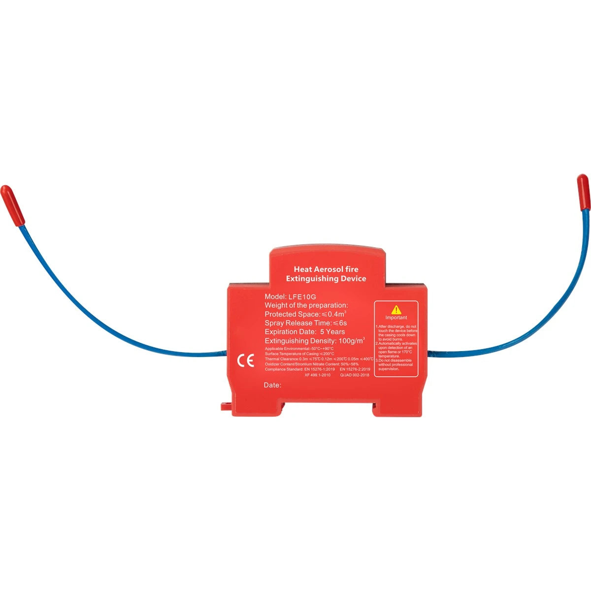 Live LFE10G Din Rail Aerosol Fire Extinguisher Device