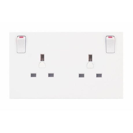 13 Amp Converter Socket – Converts 1 Gang to 2 Gang Switched - LGBULKCON