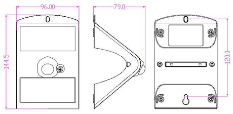Lunar IV NANO – Solar Wall Light With PIR - LU4-NANO