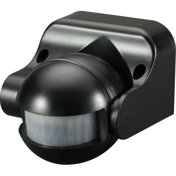 Black IP44 180 Degree 12m PIR Sensor      OS004B