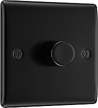 Nexus Metal,  Single Dimmer Switch, 2 Way, Trailing Edge 200W - VARIOUS COLOURS AVAILABLE