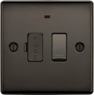 BG  Nexus Metal 13A Switched Fused Connection Unit with LED Indicator in VARIOUS COLOURS