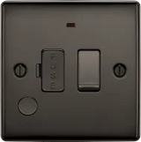BG Nexus Metal , 13A Switched Fused Connection Unit with LED Indicator and Flex Outlet in VARIOUS COLOURS