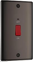 Nexus Metal , 45A Large Plate Double Pole Switch With LED Indicator in VARIOUS COLOURS