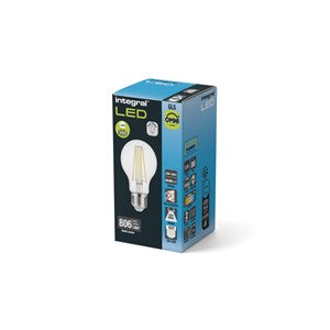 OMNI FILAMENT GLS BULB E27 806LM 7.3W COOL WHITE 4000K NON-DIMM 320 BEAM CLEAR FULL GLASS INTEGRAL - ILGLSE27NE131