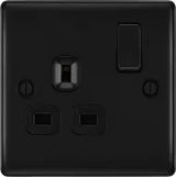 BG  Nexus Metal , 13A Single Switched Socket in VARIOUS COLOURS