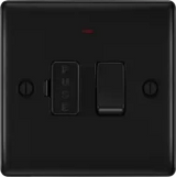 BG  Nexus Metal 13A Switched Fused Connection Unit with LED Indicator in VARIOUS COLOURS