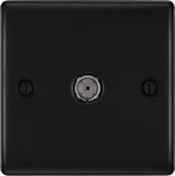 BG  Nexus Metal, Single Co-Ax Aerial Socket for TV or FM  - VARIOUS COLOURS