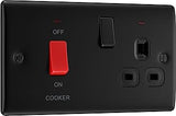 Nexus Metal, 45A Cooker Control Unit With 13A Socket And LED Indicators in VARIOUS COLOURS