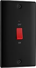 Nexus Metal , 45A Large Plate Double Pole Switch With LED Indicator in VARIOUS COLOURS