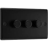 Nexus Metal, Triple Dimmer Switch, 2 Way, Trailing Edge IN VARIOUS COLOURS