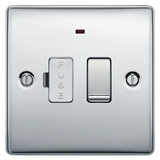 BG  Nexus Metal 13A Switched Fused Connection Unit with LED Indicator in VARIOUS COLOURS