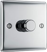 Nexus Metal,  Single Dimmer Switch, 2 Way, Trailing Edge 200W - VARIOUS COLOURS AVAILABLE