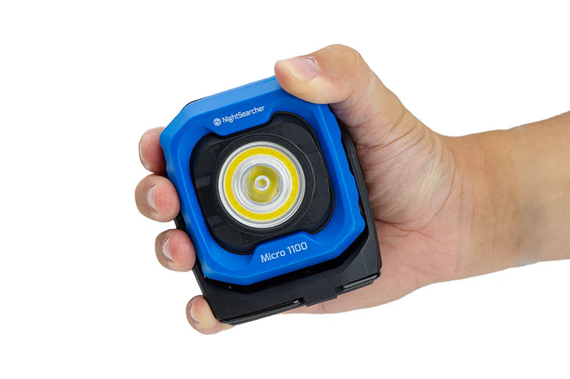 NightSearcher Micro 1100 | 1100 Lumens | Rechargeable Mixed-Beam Worklight
