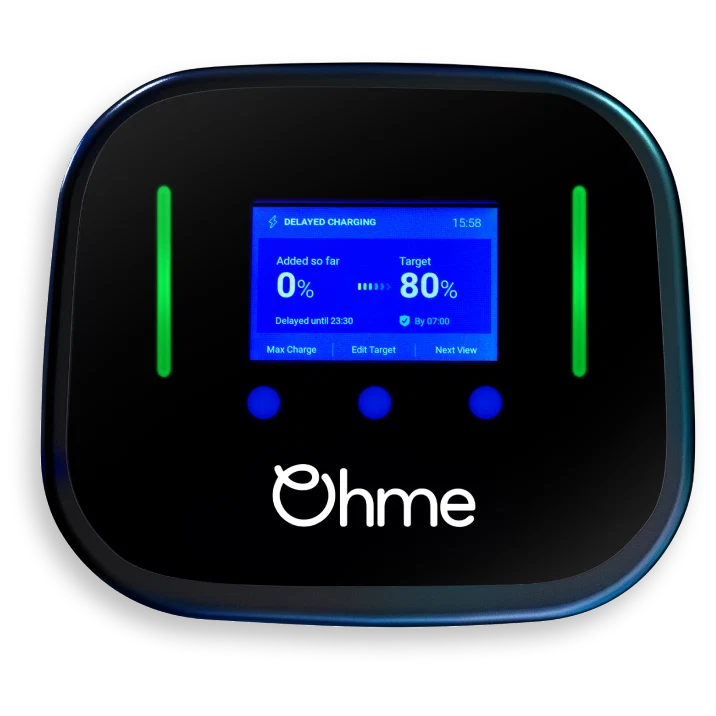 OHME HOME PRO TETHERED SMART CHARGER 5MTR CABLE 7.4KW - OHME0002GB002