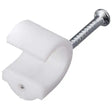 Ronbar 7 to 10mm White Expandable Clips (Pack of 100) - RC7-10WH