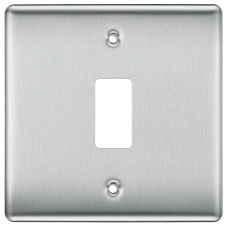BG Nexus 1g Front Plate Brushed Chrome - RNBS1