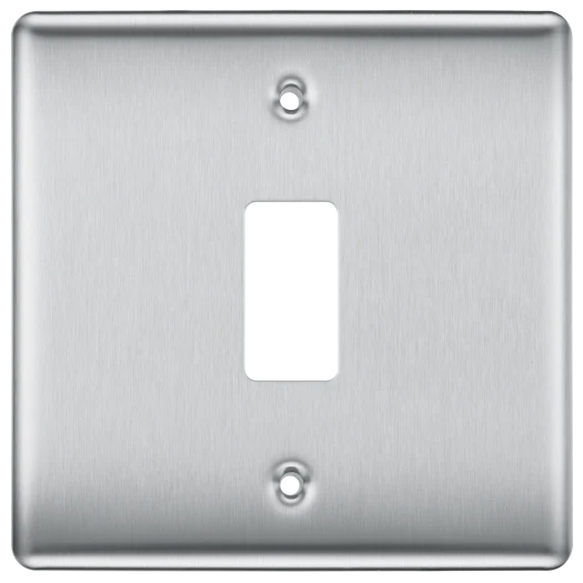 BG Nexus 1g Front Plate Brushed Chrome - RNBS1