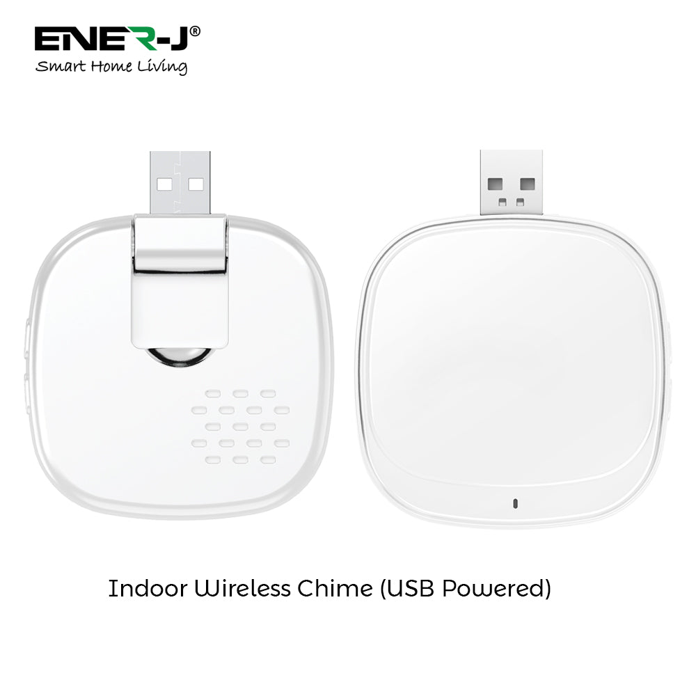 Ener-J Smart Flexi Wireless or Wired Video Doorbell with USB Chime | SHA5357