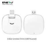 Ener-J Smart Flexi Wireless or Wired Video Doorbell with USB Chime | SHA5357