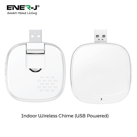 Ener-J Smart Flexi Wireless or Wired Video Doorbell with USB Chime | SHA5357