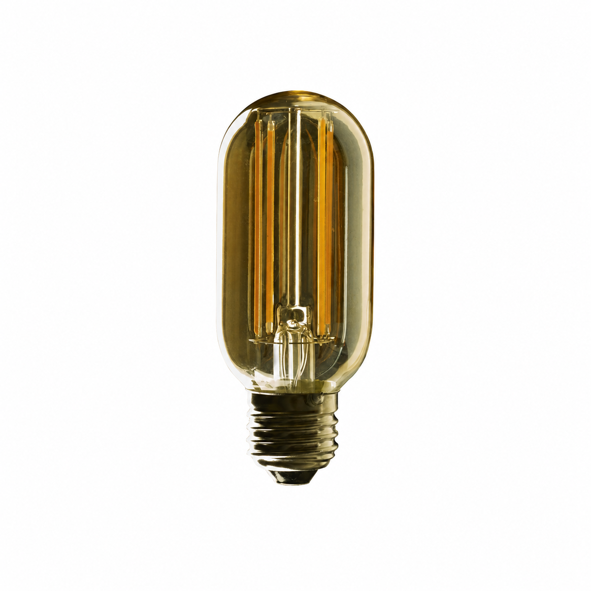ELD 4W E27 T45 Amber LED Filament Tubular Lamp 2000K Dimmable - VIN-T45-ES-D
