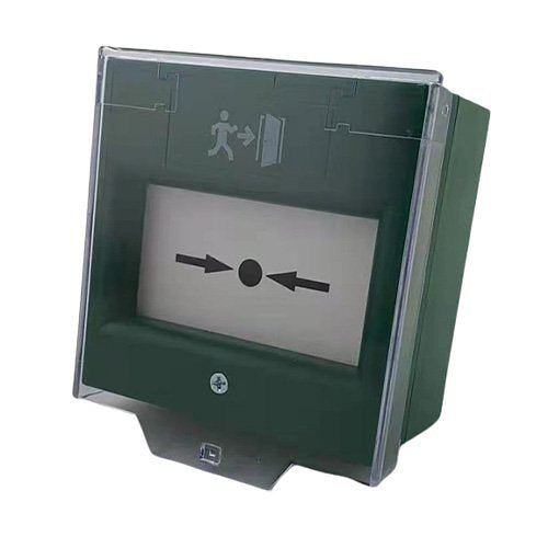 ADI PRO Break Glass Single Pole Resettable Call Point Green - WBXEGSP