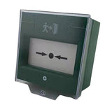 ADI PRO Break Glass Single Pole Resettable Call Point Green - WBXEGSP