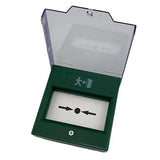 ADI PRO Break Glass Single Pole Resettable Call Point Green - WBXEGSP