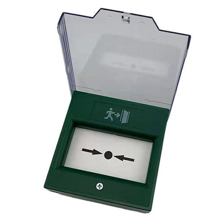 ADI PRO Break Glass Single Pole Resettable Call Point Green - WBXEGSP
