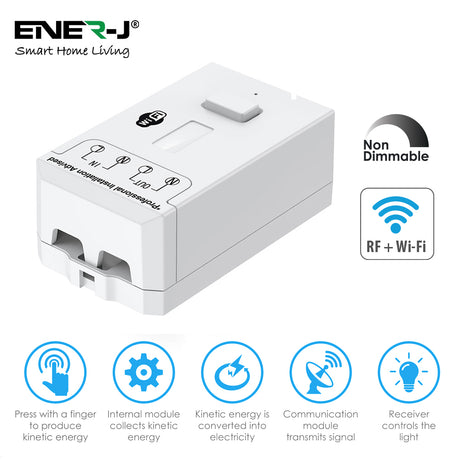 Ener-J WS1037 Pro Range Non-Dimmable 5A 500W Wifi RF Receiver