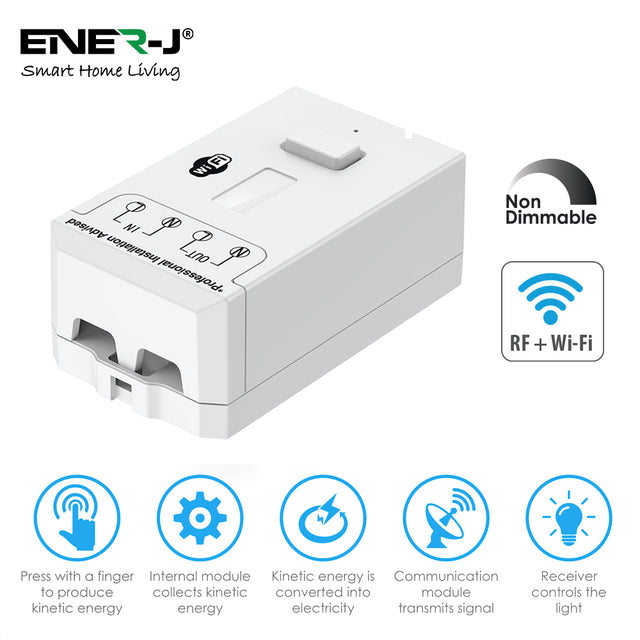 Ener-J WS1037 Pro Range Non-Dimmable 5A 500W Wifi RF Receiver