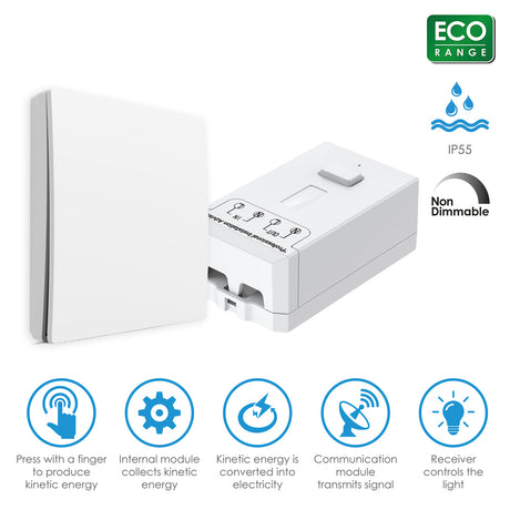 ENER-J WS1060X - Wireless Kinetic Switch Bundle Kit