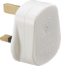13A Plug Top with 13A fuse - White