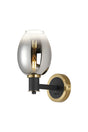 Adamson Wall x 1 x E14 Brass/Satin Black/Smoke Fade Wine Glass Glass