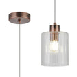 Altidore Pendant, 1 x E14, IP44, Bronze/Clear Glass